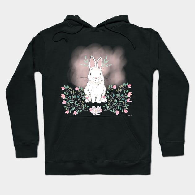 Magnolia Bunny (edited) Hoodie by LittleBunnySunshine